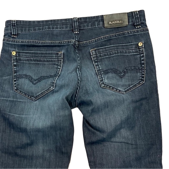 Black Bull W34” stretch straight leg blue jeans - Picture 5 of 12